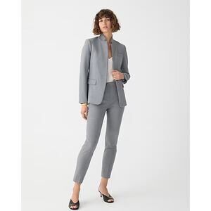 J. Crew Factory Light Gray Ankle-Length Cropped Pants